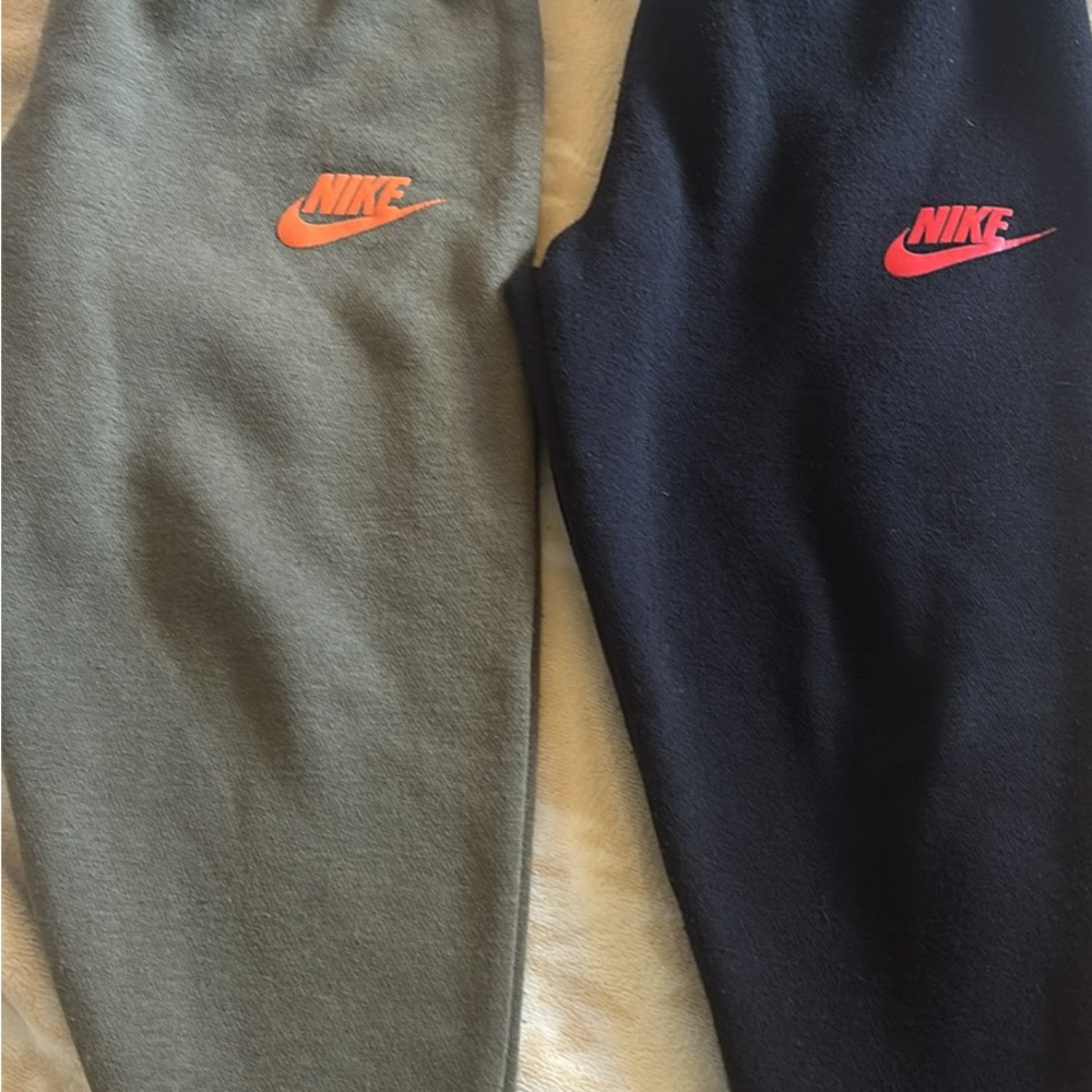 Nike Kids Sweatpants - Olive and Navy